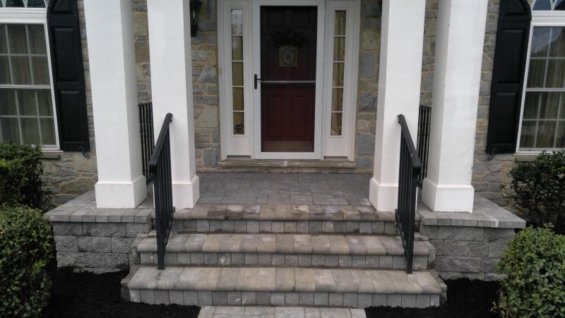 Cambridge Wall Block(onyx natural), Bulnose Paver ,Ledgestone I, AndrewVilcheck.