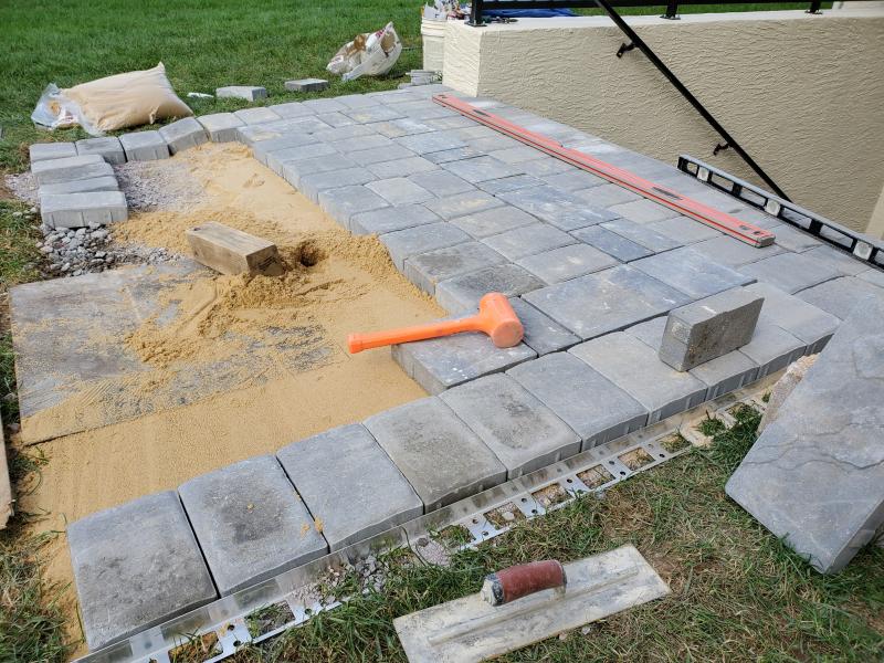Paver Overlay on Existing Walkways and Patios 