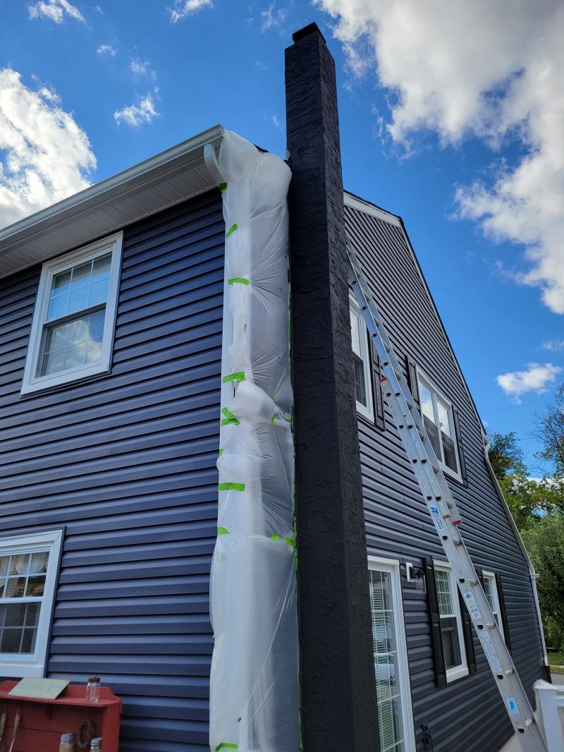 Chimney Stucco Painting and Repairs