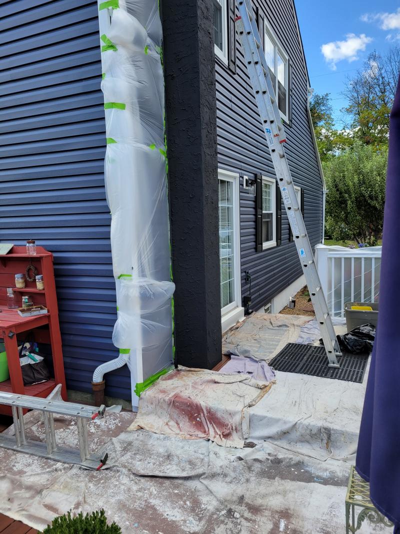 Chimney Stucco Painting and Repairs