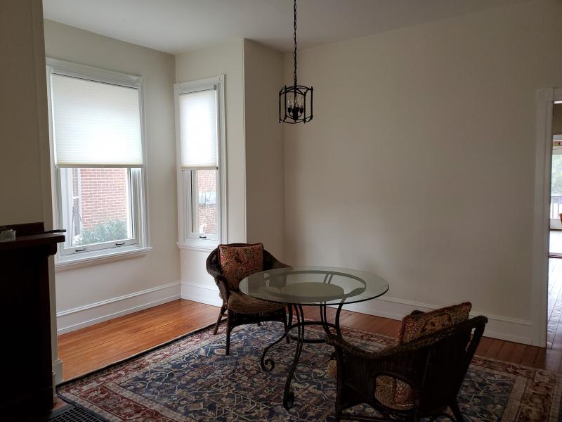 Interior painting on plaster walls